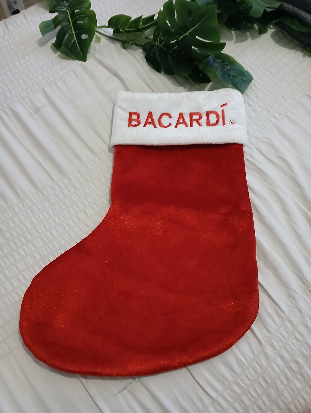 Red Velvet Bacardi Holiday Stocking